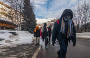 La Valsusa come la Bosnia, migranti bloccati sotto la neve Valsusa