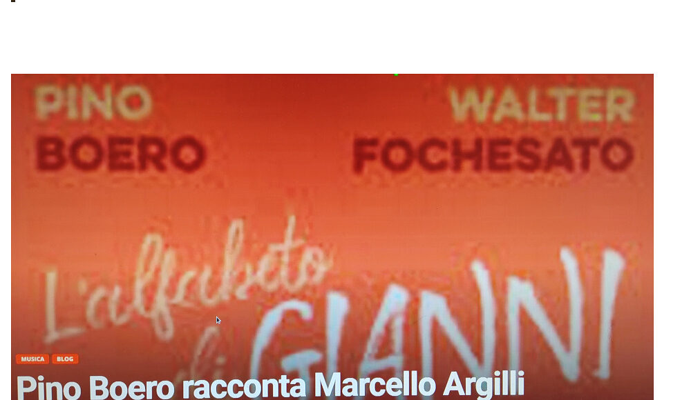 Pino Boero Marcello Argilli Pino Boero Marcello Argilli