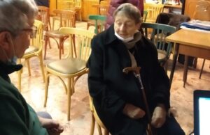 Il segretario del C.R.A.P. Carlo Zaia intervista la sempre giovane pioniera Lia Finzi Lia Finzi