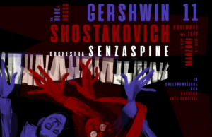 L’Orchestra Senzaspine si tinge di rosso e di blue con Gershwin e Shostakovich blu