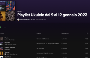 Anno nuovo, musica nuova (ma sempre quella di Ukulele!) Spotify
