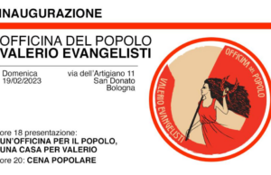 Apre lo spazio sociale Officina del Popolo dedicato a Valerio Evangelisti Valerio Evangelisti