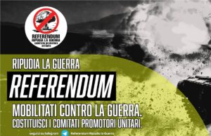 Il referendum “oscurato” contro l’invio di armi, domani giornata di raccolta firme