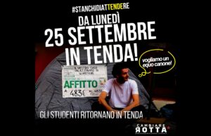 Caro affitti, tornano le tende degli studenti all’Università di Bologna Caro affitti