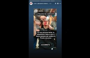 Sgombero In/Out, l’attivista denuncia il poliziotto che l’ha manganellata Sgombero