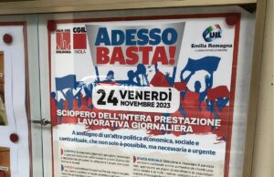 Venerdì 24 altro appuntamento per lo sciopero generale di Cgil e Uil, a Bologna in piazza XX settembre Sciopero generale