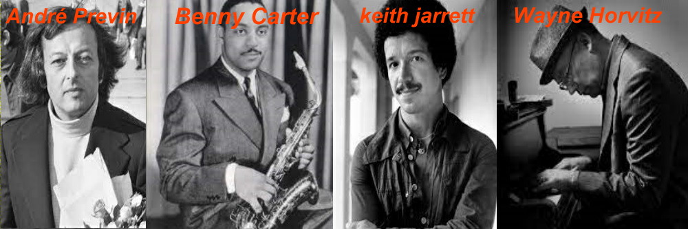 André Previn, Benny Carter, Keith Jarrett e Wayne Horvitz