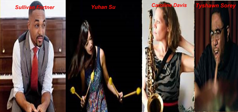 Sullivan Fortner, Yuhan Su, Caroline Davis e Tyshawn Sorey