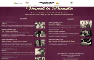 I prossimi appuntamenti di Villa Paradiso, tra cantautorato, jazz, classici pop e colonne sonore