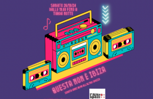 gli Anni ’80/‘90 con “Questa non è Ibiza” all’Altro Spazio