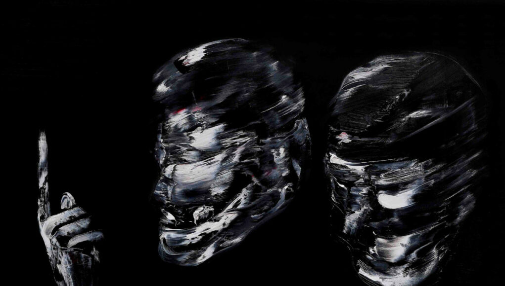 Lorenzo Puglisi - Il Grande Sacrificio, 2019, oil on poplar panel, 205x605cm detail