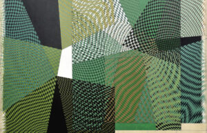 I muri di Oscar Piattella, la mostra di Art City omaggia lo sperimentatore “nascosto” del Novecento Oscar Piattella, Ecco fiorisce, 2017, acrilico su tavola, 120 x 140 cm