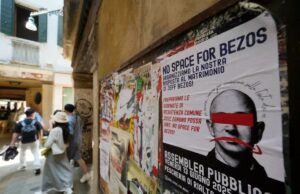 Venezia in affitto per le nozze di Bezos, le proteste contro l’arroganza oligarchica Bezos