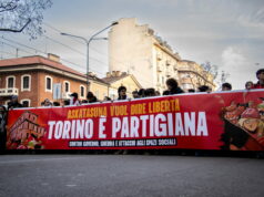 “Torino è partigiana”, le immagini della manifestazione per Askatasuna Askatasuna