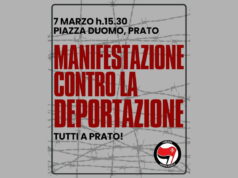 Sabato a Prato antifascisti in piazza contro la manifestazione sulla remigrazione Prato