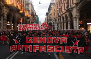La battaglia di Genova Antifascista contro la sede di Casapound (vicina a piazza Alimonda) Genova Antifascista
