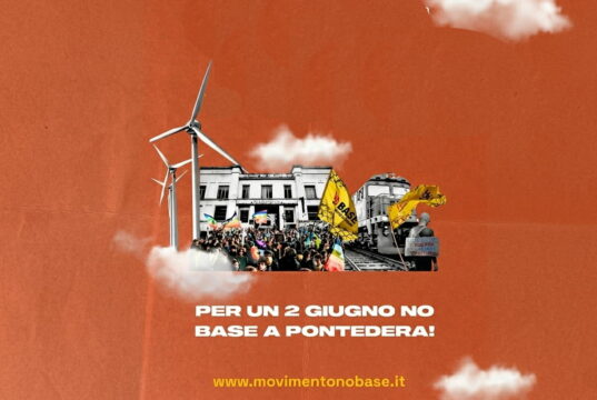Il 2 giugno contro la guerra a Pontedera col Movimento No Base No Base