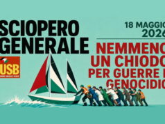 “Nemmeno un chiodo per guerre e genocidio”: Usb proclama lo sciopero generale per il 18 maggio Sciopero generale
