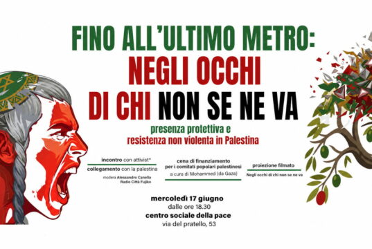 La presenza protettiva e la resistenza nonviolenta in Palestina, un incontro per approfondire Palestina