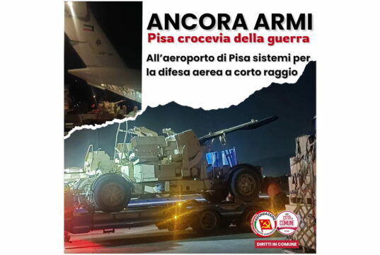 Ancora armi nell’aeroporto di Pisa, le incognite sul volo dal Kuwait con artiglieria a bordo Aeroporto di Pisa