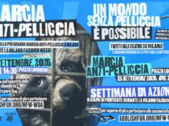 Migliaia di attivistə in marcia contro le pellicce alla Milano Fashion Week marcia anti-pelliccia